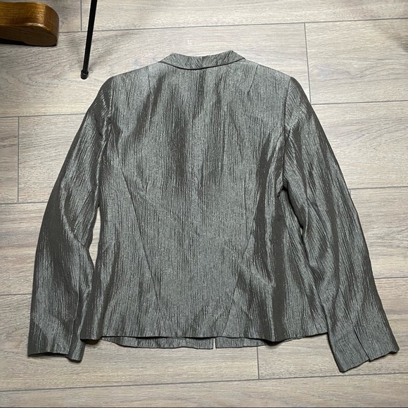 EILEEN FISHER bronze silk ravine blazer XS NEW - Picture 7 of 8